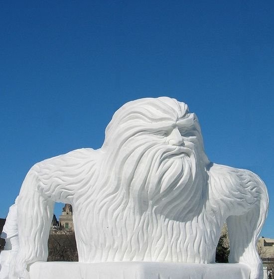 Autentico arte con nieve. Lo más sorprendente es pensar en que estas maravillas solo se podrán ver durante unas horas.